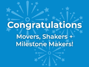 Congratulating our team members